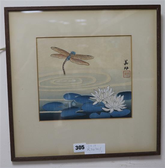 2 Japanese woodblock prints